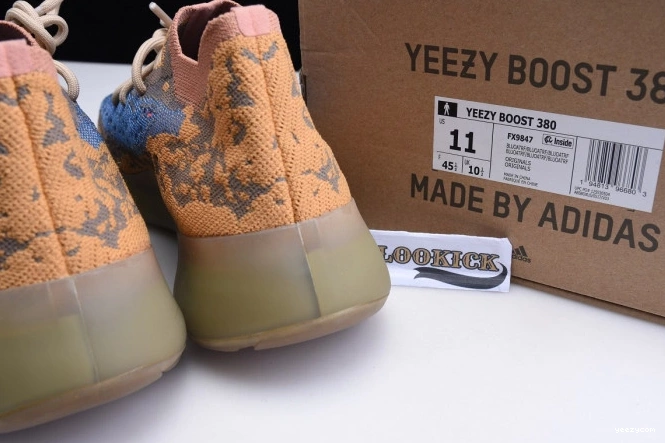 REFLECTIVE ADIDAS BOOST 380 OAT YEEZY BLUE FX9847 0729